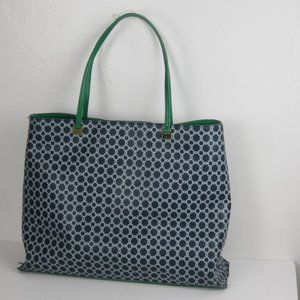 Ivanka Trump Large Blue Geometric Tote Purse